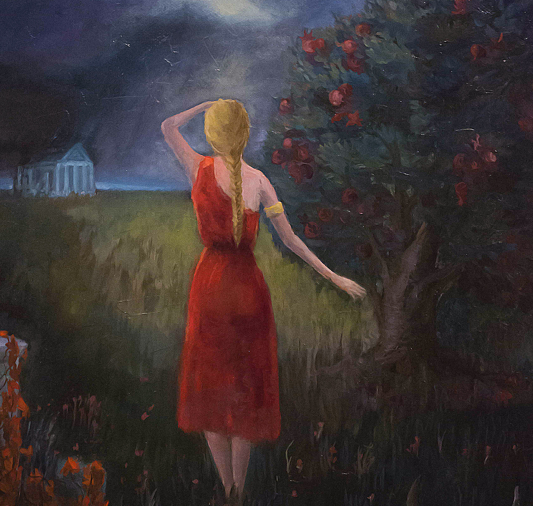 oilpainting inspired by the Stephen King's novel Rose Madder
