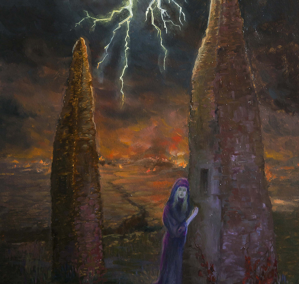 oilpainting lovecraft magic  dunwich