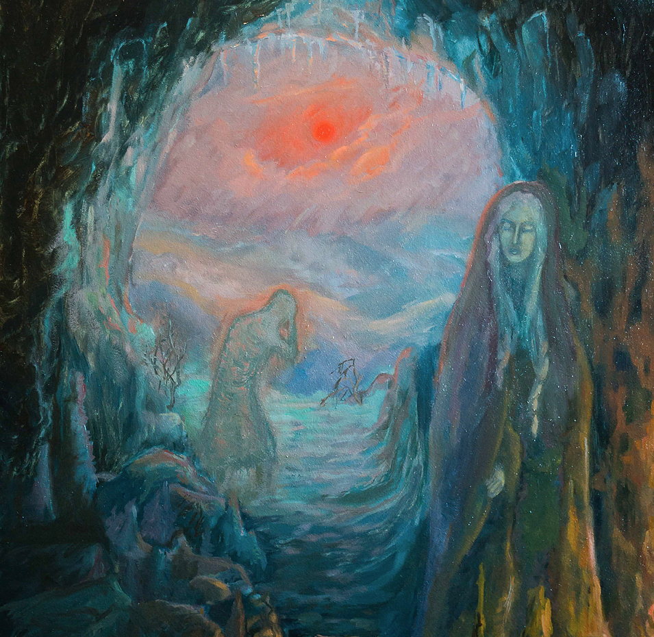  buy oilpainting inspired by black metal winter magic