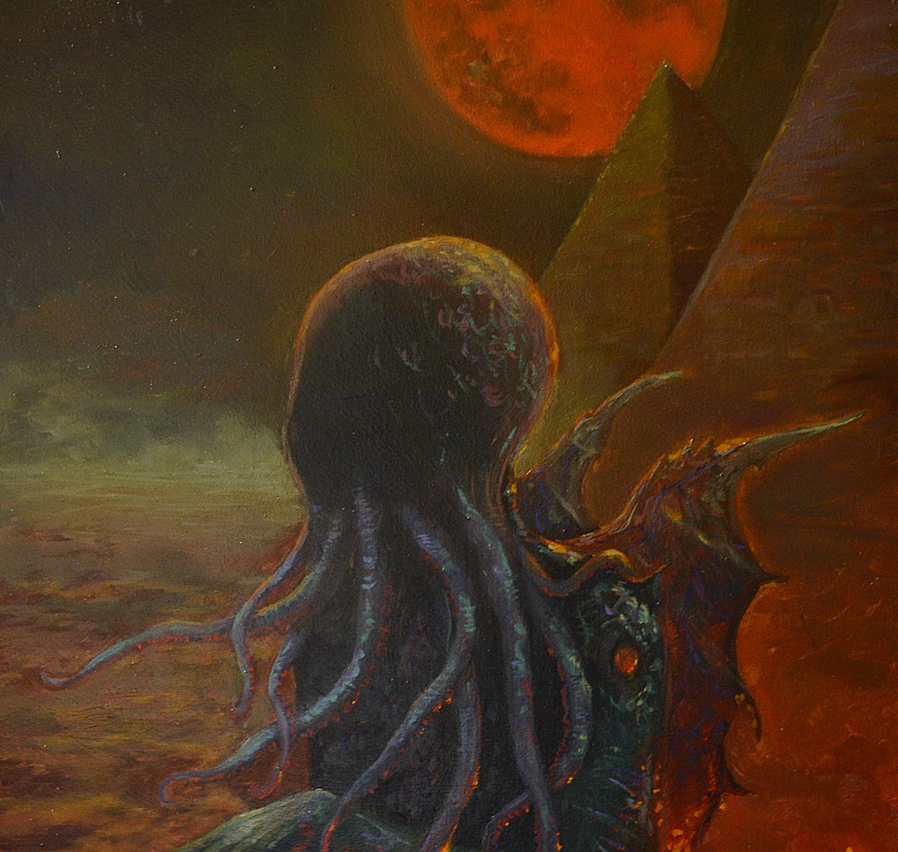 oilpainting with cthulhu 